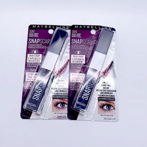 Maybelline Snapscara mascara in black cherry (x2)